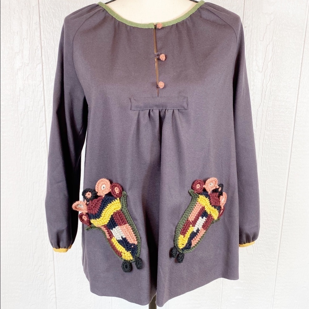 M Missoni Dark Purple Tunic Top 6